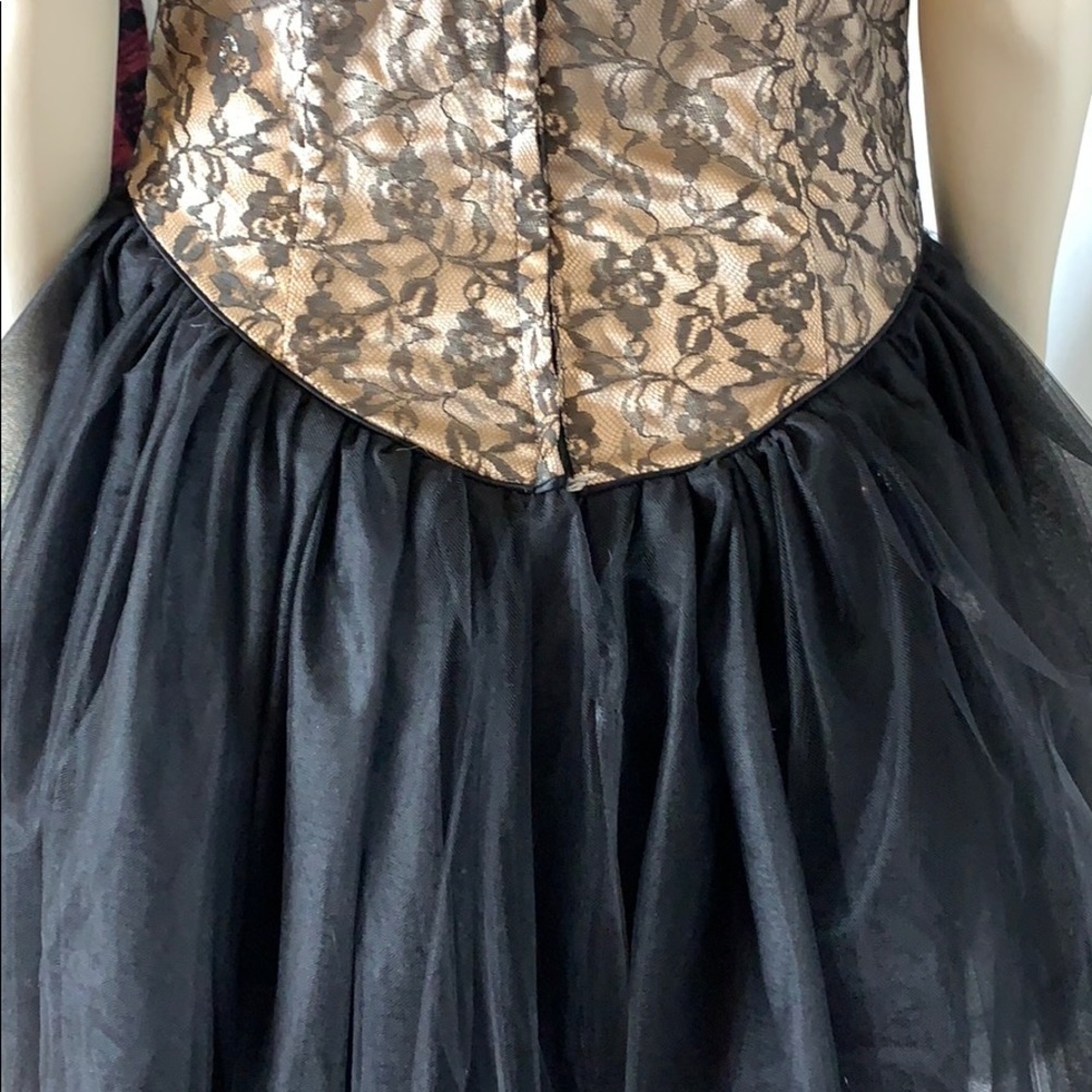 Vintage Gunne Sax strapless lace and tulle dress needs work - Picture 12 of 15